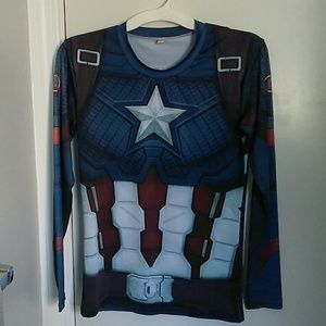 Captain America Sweat Shirt  (Long sleeve)